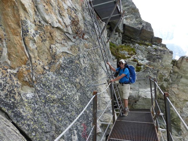 Glenn tackles the second ladder