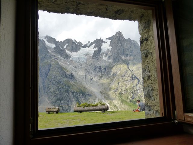 View out our window, Refugio Bonatti