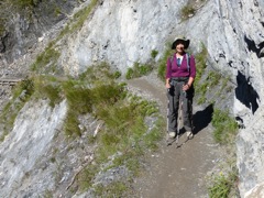 Our first chains (between La Fouly and Champex)