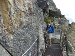 Glenn tackles the second ladder