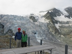 On the deck of the Cabine