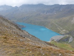 Lac de Moiry and Barrage (dam) from Col de Sorrebois