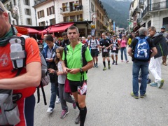 Ultratour Mont Blanc competitors in Chamonix