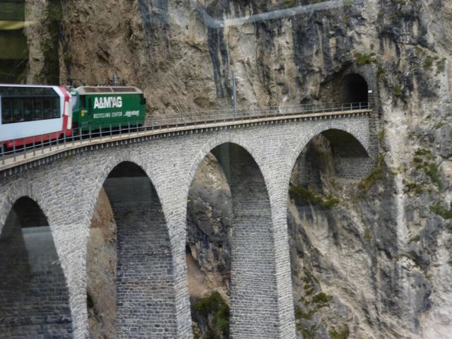 Crossing the famous viaduct
