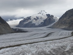 Concordia - where 4 glaciers join to form the Aletsch