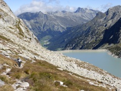 Climbing above the dam