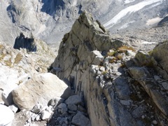 Final ascent to the pass