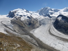 Duforspitze & Monte Rosa, and the Liskamm